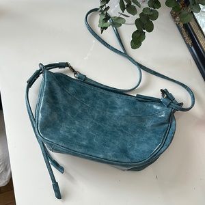 Anthropologie Teal Crossbody Bag